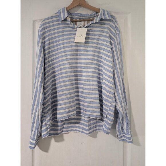 PS Paul Smith | Casual Fit Striped Vacation Shirt - Picture 2 of 15